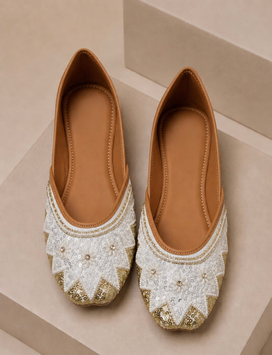 Glitteri White jutti