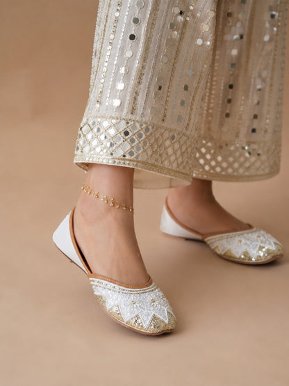 Glitteri White jutti