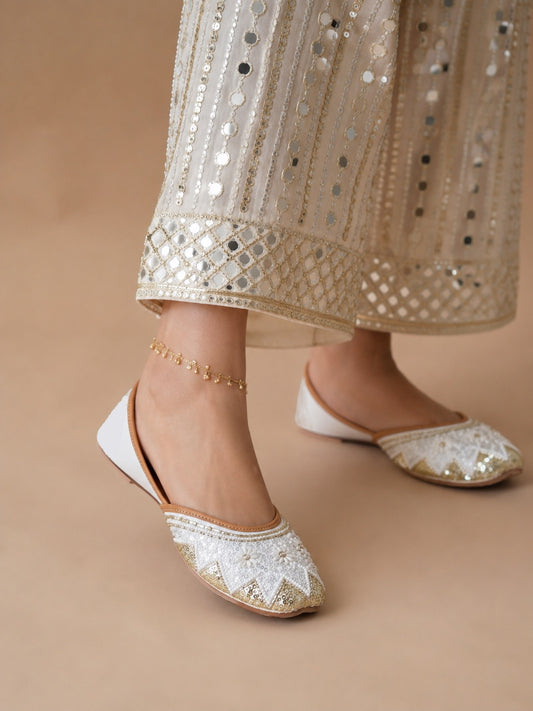 Glitteri White jutti