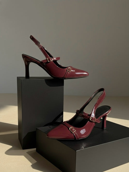Valentina Heels (cherry)