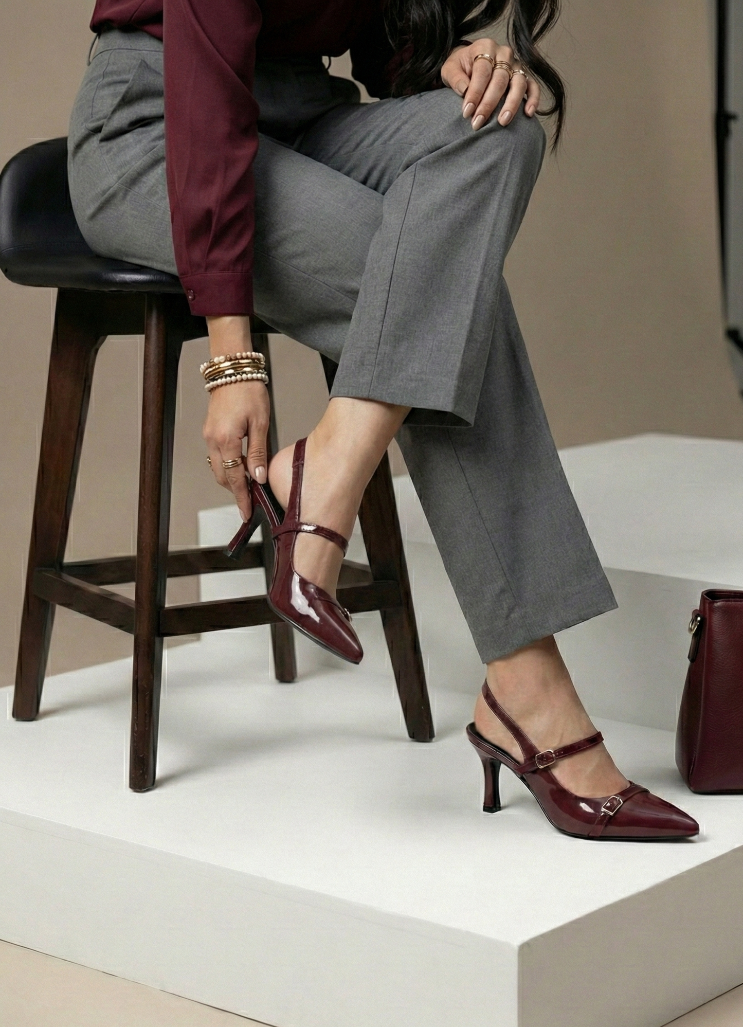 Valentina Heels (cherry)